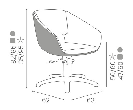 Hairdressing chair: Bea - Luca Rossini D_Bea