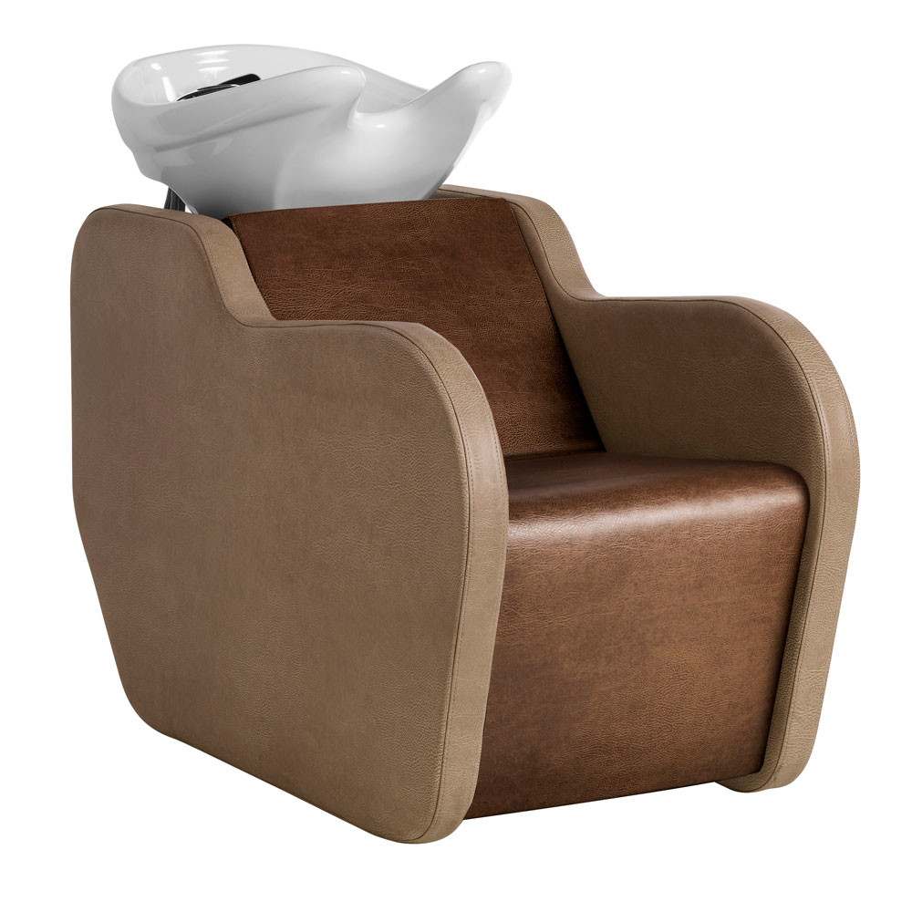 Shampoo unit for hairdressers: Gilda - In photo: LR/W092/B - Colour A: Vintage Brown F5 / B: Vintage Ash G4 - Luca Rossini Shampoo unit for hairdressers: Gilda - In photo: LR/W092/B - Colour A: Vintage Brown F5 / B: Vintage Ash G4 - Luca Rossini