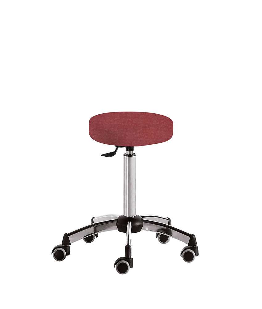 Stool for hairdressers: Otello - In photo: LR/S010 - Colore: Cherry E8 - Luca Rossini Stool for hairdressers: Otello - In photo: LR/S010 - Colore: Cherry E8 - Luca Rossini