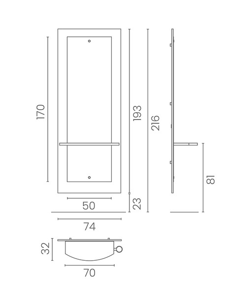 Specchiera per parrucchiere: Melodia - Luca Rossini D_MelodiaBianca