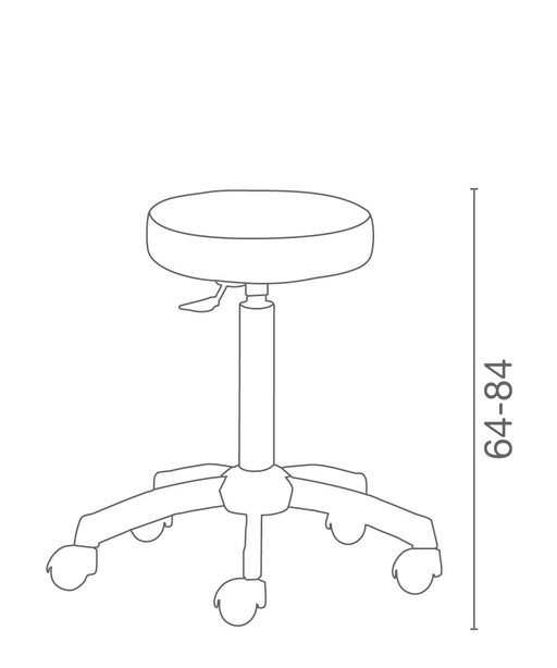 Stool for hairdressers: Otello - Luca Rossini LR_Dis25.jpg
